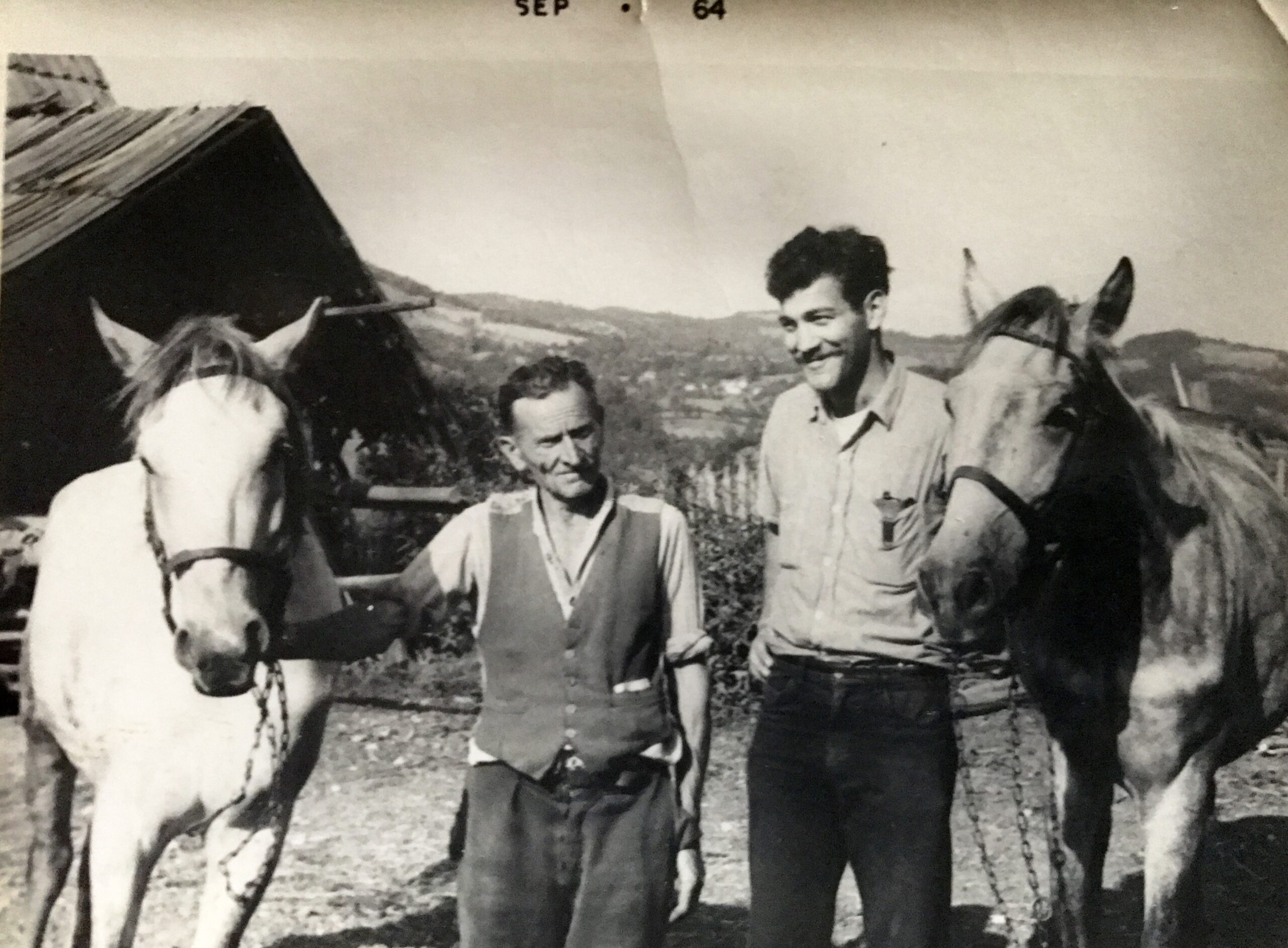 doing field work in Bosnia, 1964